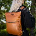Trendbag Barbara nahast seljakott, kalvados - Image 4